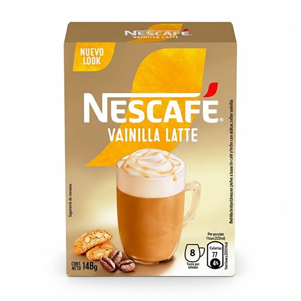 Café Nescafé Vainilla - Caja con 8 Sobres de 144 g