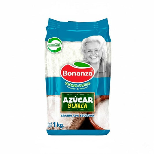 Azúcar Blanca Granulada  Bonanza - Bolsa de 1 Kilo