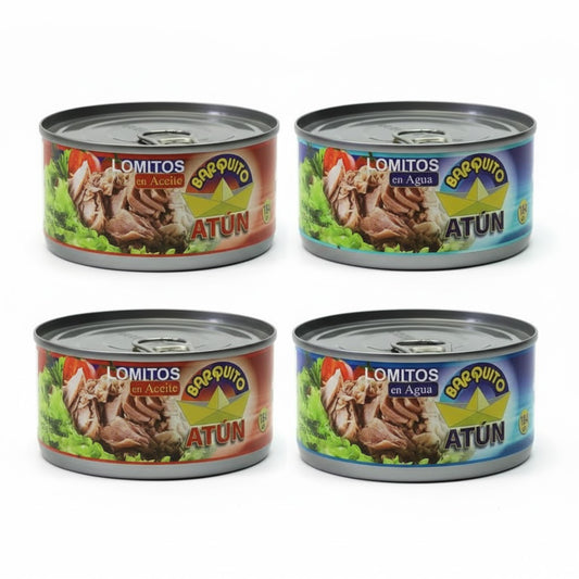 PACK 4 unidades ATUN Barquito - Tarro 184 gr - Elige el tipo de atún que quieras